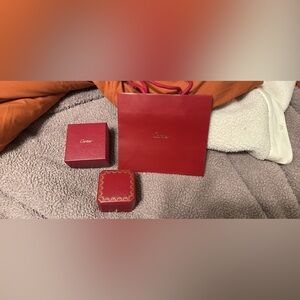 Cartier bag, box, ring box